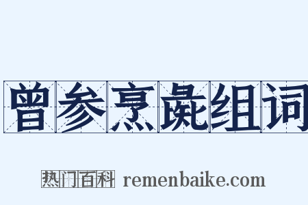 曾参烹彘组词是什么意思的图片